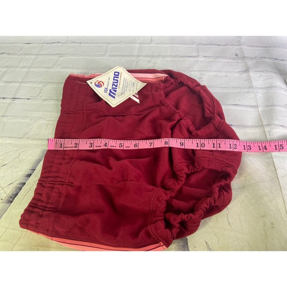 VTG Mizuno Volleyball Shorts Briefs DEADSTOCK Dark Red Womens XL Made In USA - Picture 8 of 8